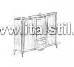 Шкаф с 3-я створками и 2-я ящиками (Art.1203/B)