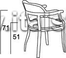 Кресло на ножках (Art. 1479V2/A) - Montalcino