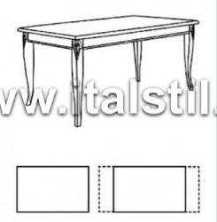 Стол прямоугольный, раздвижной (Art.1458LQ/T) - Montalcino bianco