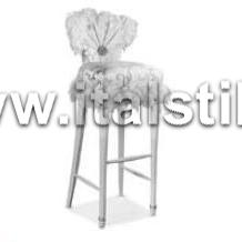 Барный стул с пуховой набивкой, ткань кат.В (можно без пуха)  (Art. 1825E) - Blue Diamond pearl