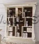 Книжный шкаф со спинкой из макассара (Art. 320) - Сharme